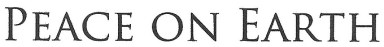 peace on earth